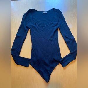 Abercrombie & Fitch Black Ribbed Top